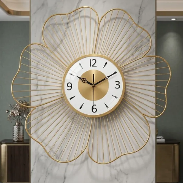 Golden_Iron_Metal_Premium_Home_Decor_For_Wall_Clock