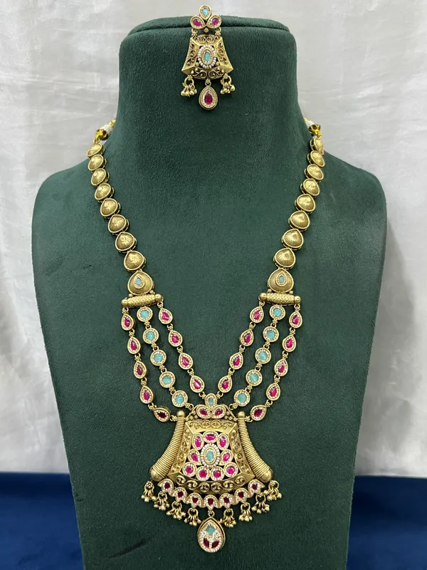 Gold_Plated_Polki_Kundan_Necklace_Set_with_earings