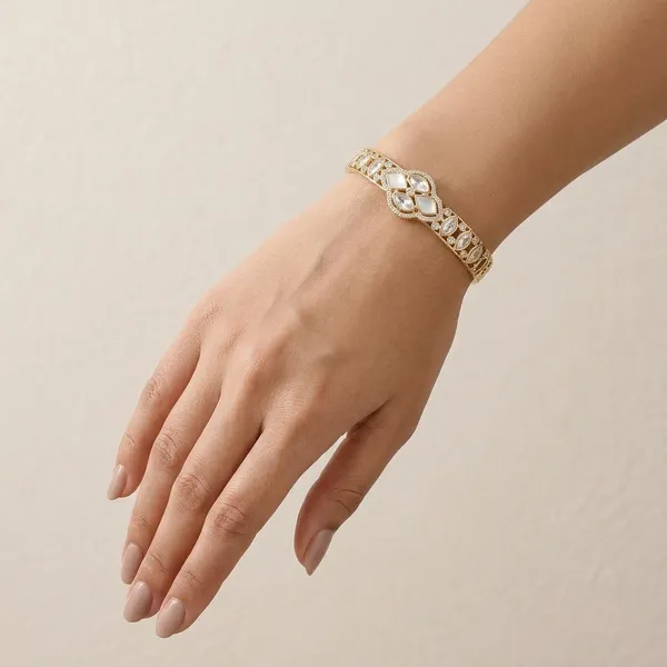 Gold_Plated_White_Stone_Studded_Bracelet_for_Women