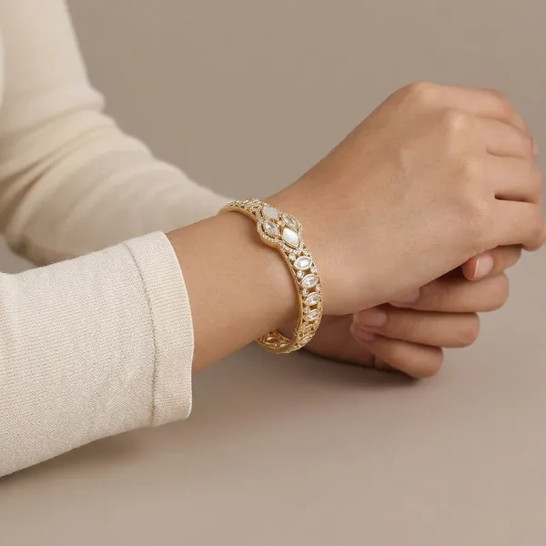 Gold_Plated_White_Stone_Studded_Bracelet_for_Women