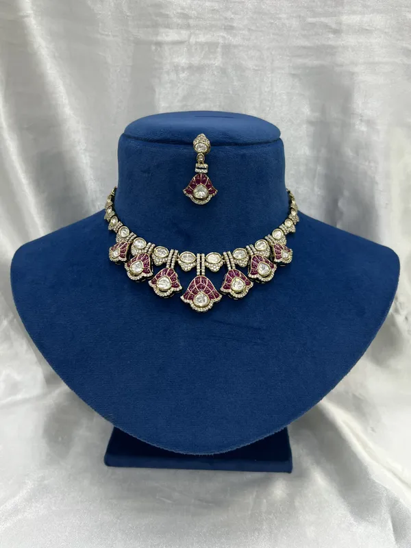 Kundan_Meenakari_Necklace_Set_with_Ruby_Pink_Accents