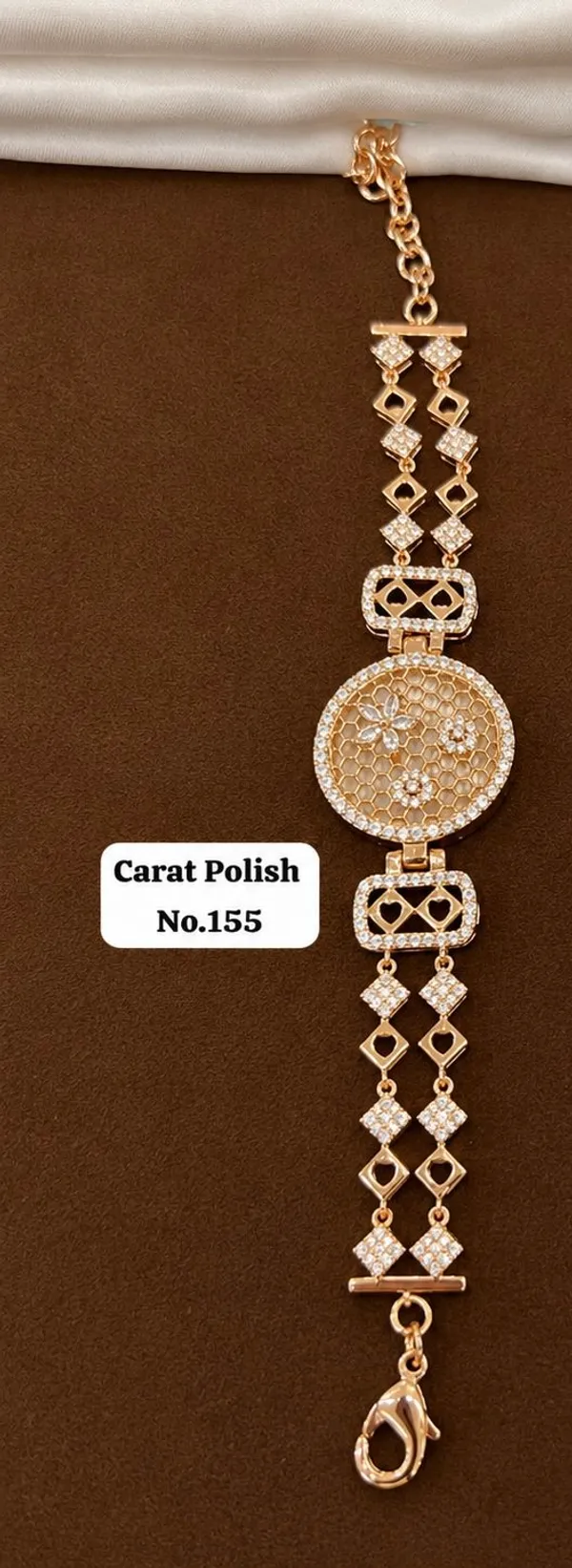 Rose_Gold_Polished_Diamond_Studded_Bracelet_watch_for_Women