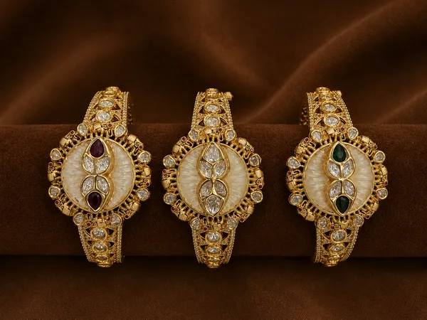 Gold_Plated_Kundan_Meenakari_single_kada_Set_for_Women