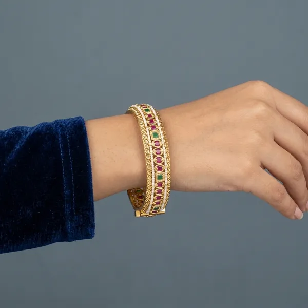 Gold_Plated_Ruby_Emerald_Traditional_Bangles_for_Women