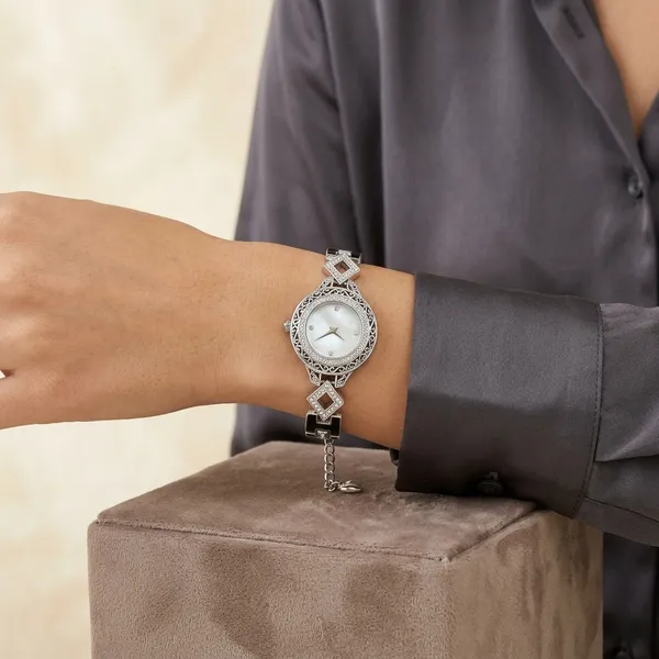 Silver_Polish_Bracelet_Watch_with_Crystal_Embellishments