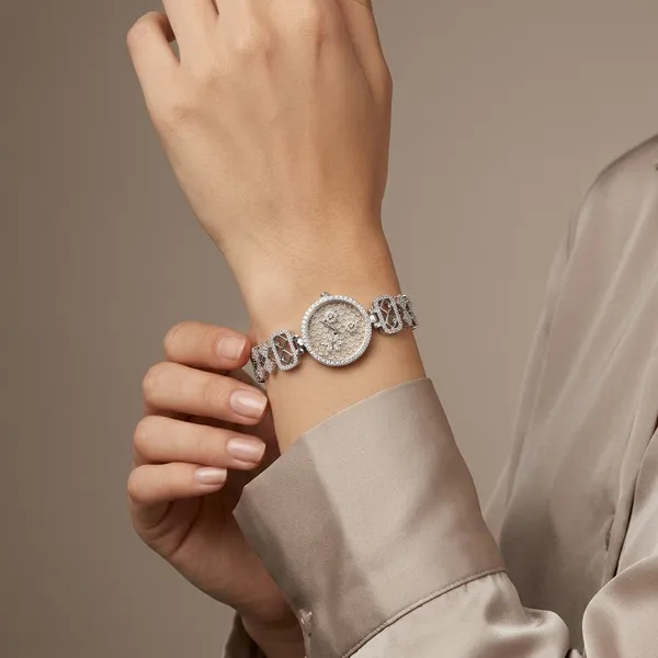 Silver_Polish_Kundan_Work_Bracelet_Watch_with_Honeycomb_Dial