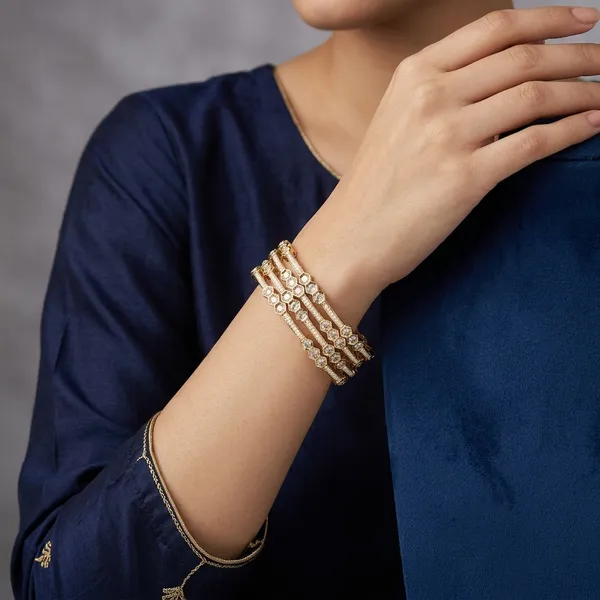 Gold_Plated_Diamond_Studded_Bangle_Set_for_Women