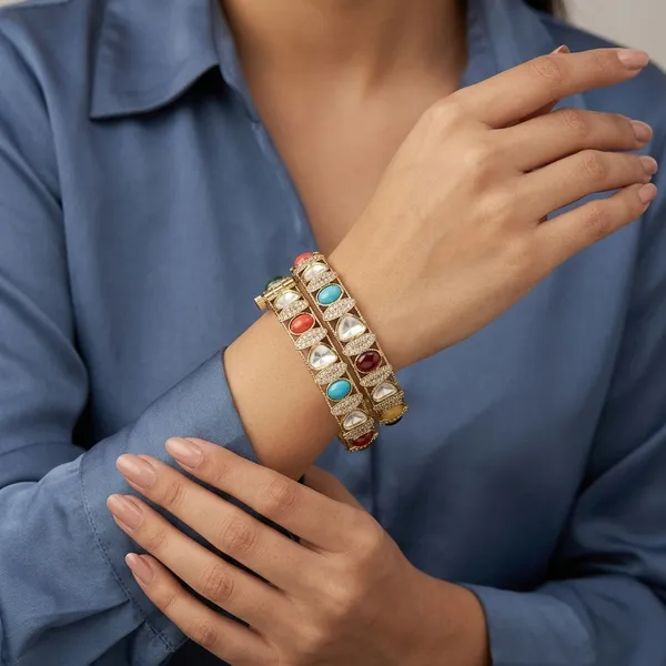 Gold_Plated_Multi_Stone_Embellished_Designer_Bangles_Set_of_2