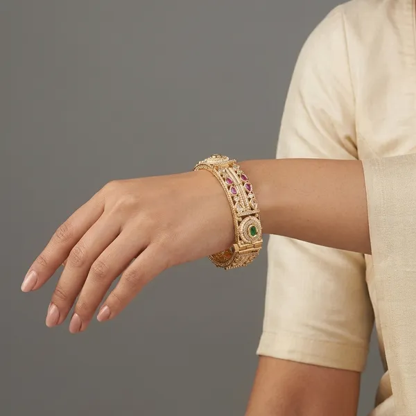 Gold_Plated_Multicolor_Kundan_Stone_Traditional_Bangles_for_Women