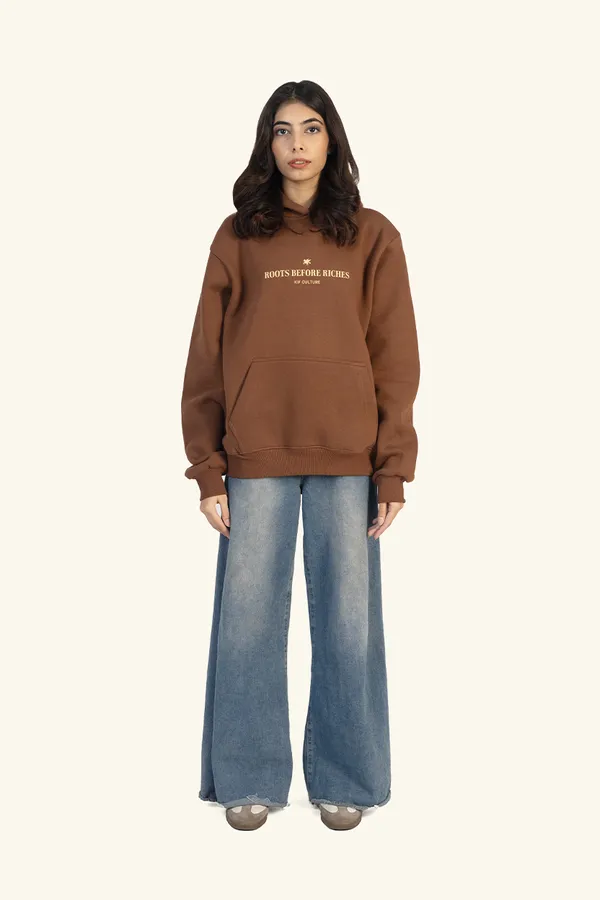Roots_Before_Riches_Brown_Printed_Hoodie