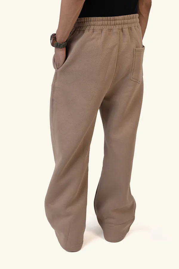 Relaxed_Fit_Beige_Wide_Leg_Fleece_Lower_for_Unisex