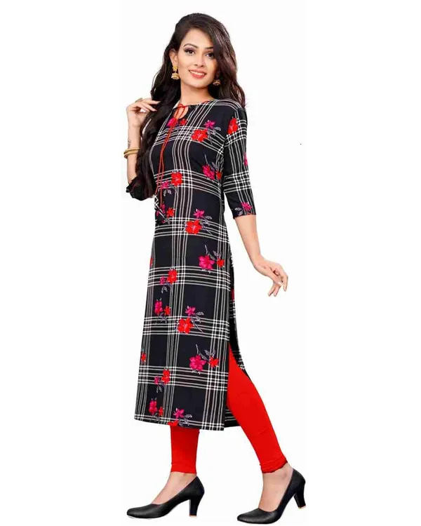 Black_Crepe_Printed_Kurti_For_Women