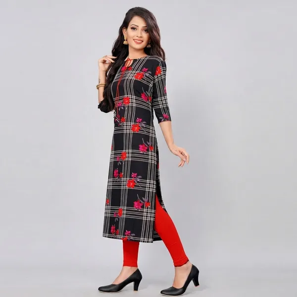 Black_Crepe_Printed_Kurti_For_Women
