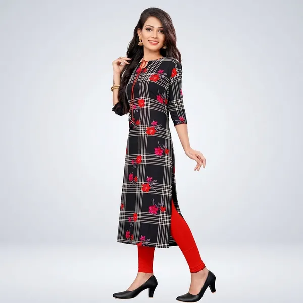 Black_Crepe_Printed_Kurti_For_Women