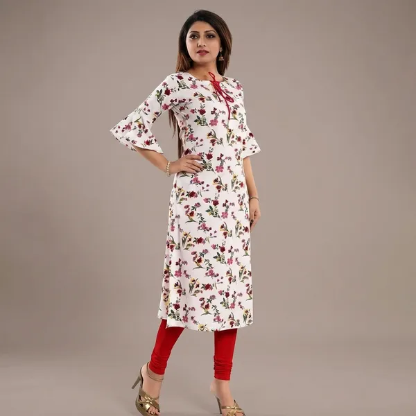 White_Crepe_Printed_Kurti_For_Women