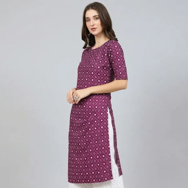 Purple_Crepe_Printed_Kurti_For_Women