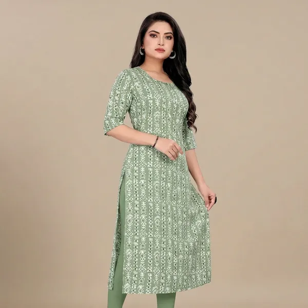 Green_Crepe_Printed_Kurti_For_Women