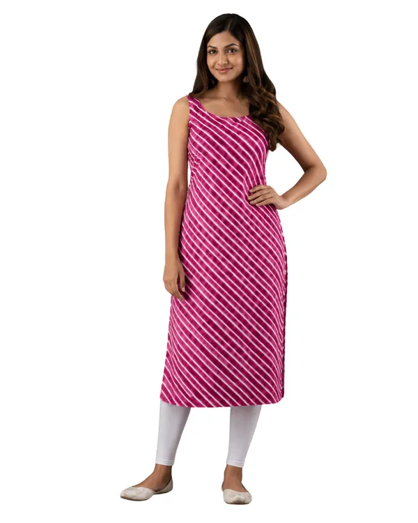 Pink_Crepe_Printed_Kurti_For_Women