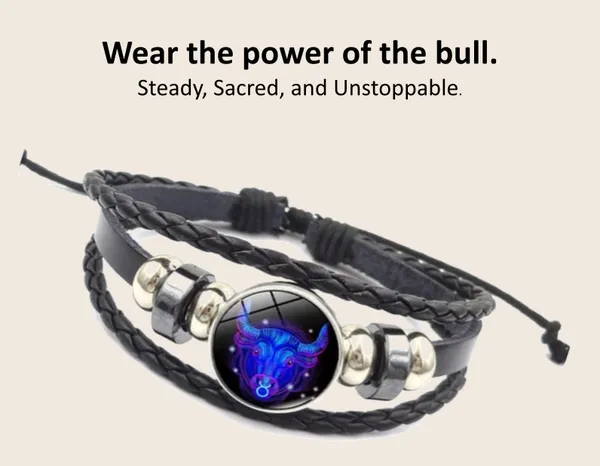 Black_Natural_Gemstone_Taurus_Zodiac_Energy_Bracelet_For_Unisex