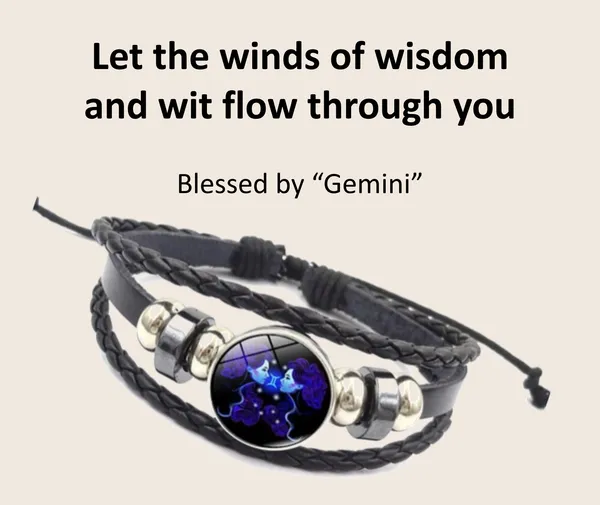 Black_Gemstone_Elastic_Cord_Gemini_Zodiac_Bracelet_For_Unisex