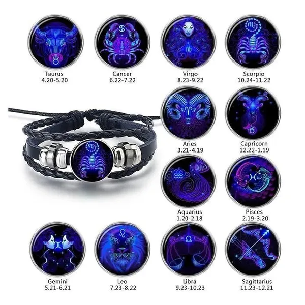 Black_Natural_Gemstone_Libra_Zodiac_Energy_Bracelet_For_Unisex