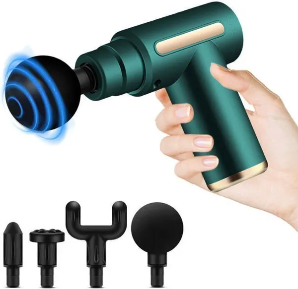 Dark_Green_Portable_Massage_Gun_For_Muscle_Recovery
