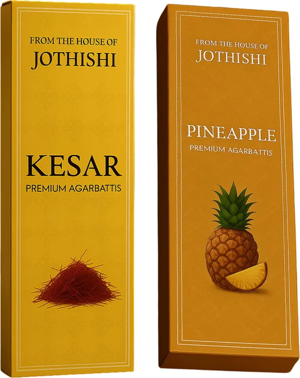 Jothishi_Premium_Scented_Agarbatti_Warm_Kesar_And_Crisp_Pine_Kesar,_Pineapple_Pack_Of_2