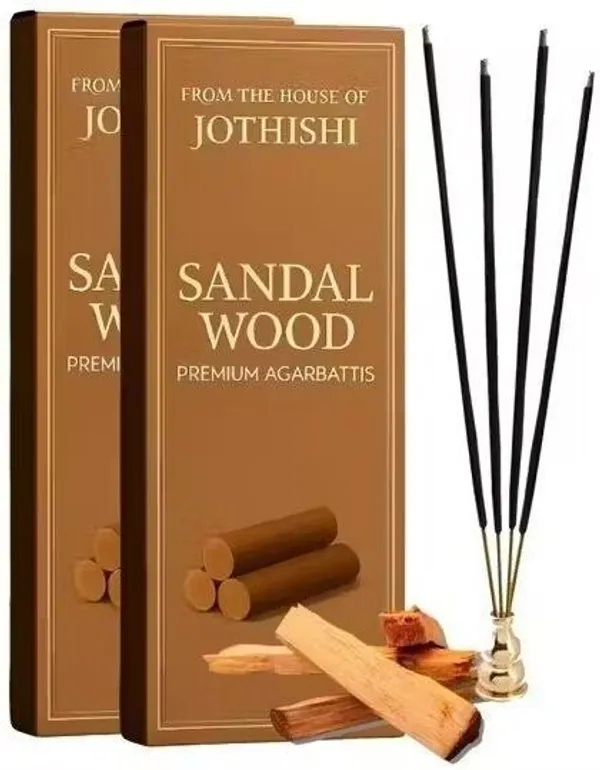Jothishi_Chandan_Fragrance_Premium_Agarbattis__For_Pooja_Sandalwood_(Pack_0f_3)_45_units_each