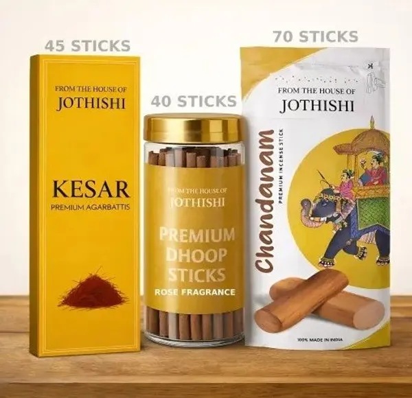 Jothishi_Kesar_Chandan_Rose_Agarbatti_And_Dhoop_Combo_Set_Of_3