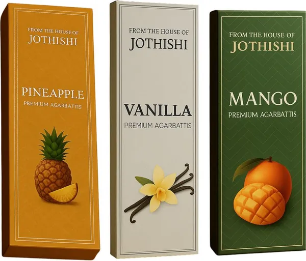 Jothishi_Pineapple_Vanilla_Mango_3In1_Agarbatti_Fruity_Longlasting_Incense_Sticks_Pineapple,_Vanilla,_Mango_Set_Of_3