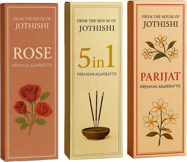 Jothishi_Parijat_Rose_5In1_Agarbatti_Multiaroma_Blend_For_Pooja_And_Meditation_Rose,_Multifragrance,_Parijat_Set_Of_3_X_2
