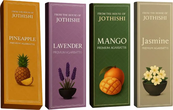 Jothishi_4In1_Agarbatti_Pine,_Mango,_Lavender_And_Jasmine_Premium_Aromatic_Incense_Sticks_Pineapple,_Lavender,_Jasmine,_Mango_Set_Of_4