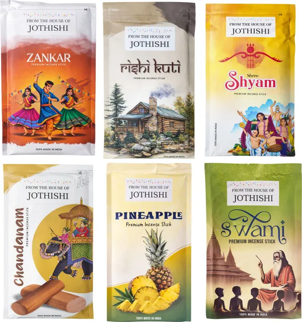 Jothishi_Chandan_Pineapple_Mixed_Fragrance_Agarbatti_Set