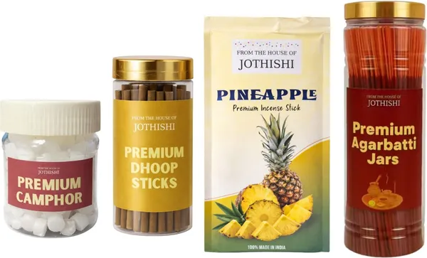 Jothishi_Camphor_Dhoop_Pineapple_Agarbatti_Set_Of_4