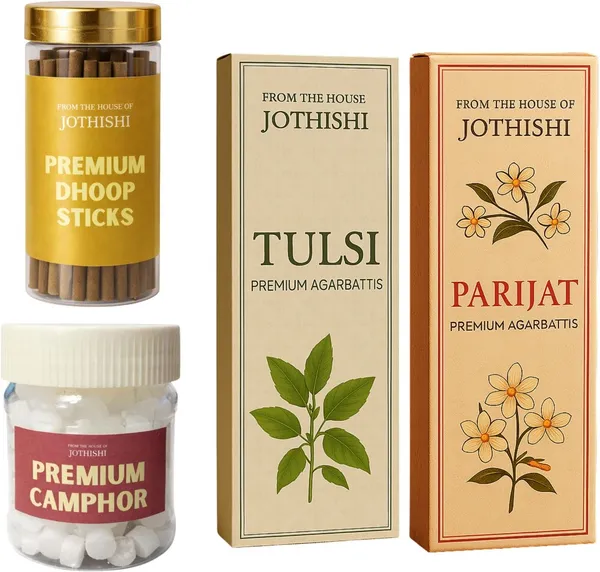 Jothishi_Camphor_Dhoop_Tulsi_And_Parijat_Agarbatti_Combo_Set_Of_4