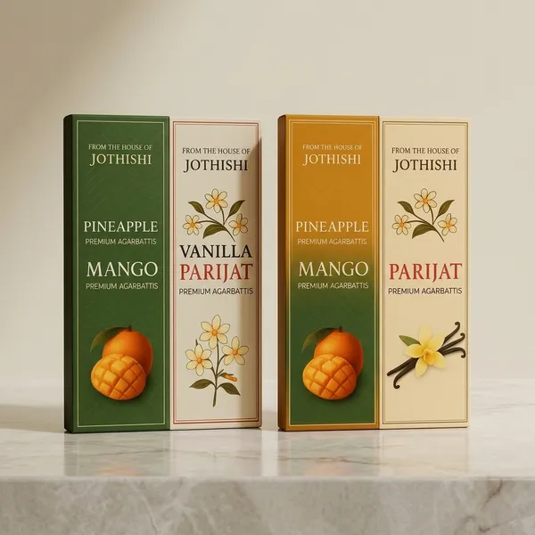Jothishi_Exotic_4Fragrance_Agarbatti_Mango,_Pineapple,_Vanilla_And_Parijat_Blend_Mango,_Pineapple,_Vanilla,_Parijat_Set_Of_4