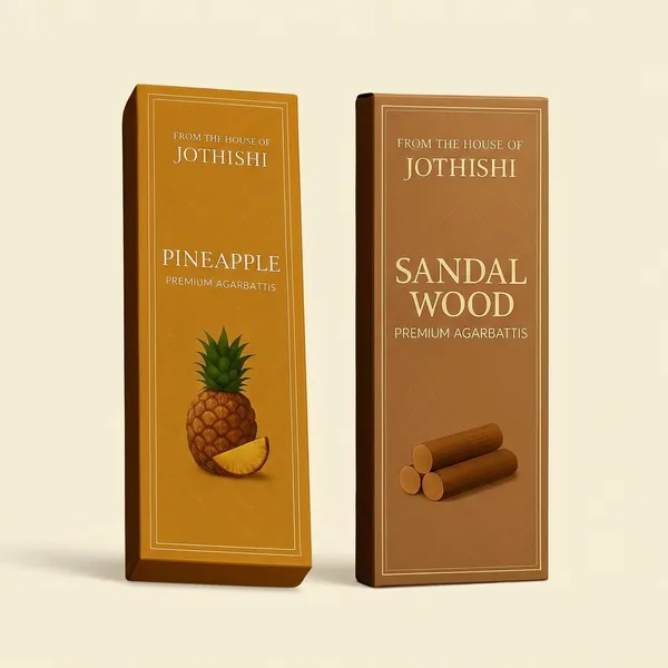 Jothishi_Pooja_Special_Combo_Pineapple_And_Sandalwood_Smooth_Smoke_And_Strong_Fragrance_Pineapple,_Sandalwood_Pack_Of_2
