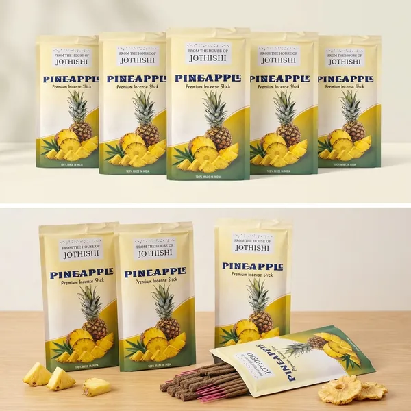 Jothishi_Pineapple_Refreshing_Fruity_Fragrance_Agarbatti_For_Pooja,_Meditation_And_Home_Pineapple_Pack_Of_5