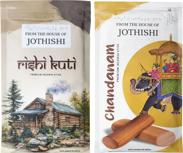 Jothishi_Chandanam_And_Rishi_Kuti_Premium_Incense_Sticks_For_Pooja,_Meditation_And_Home_Rishi_Kuti,_Chandan_Pack_Of_2