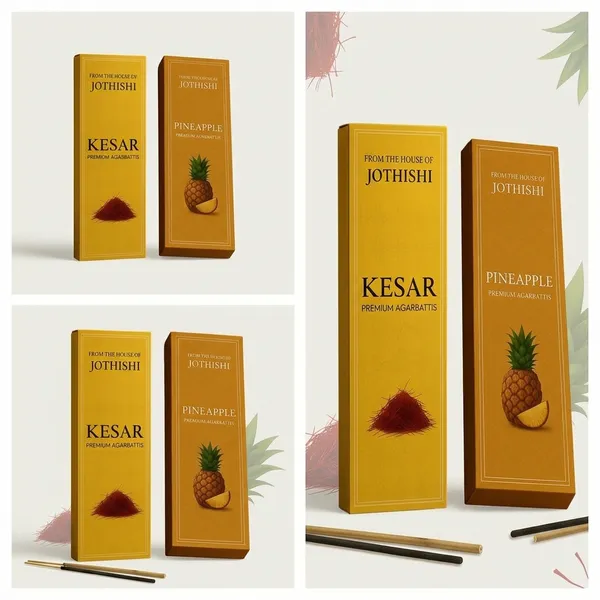 Jothishi_Multinote_Longlasting_Fragrance_Agarbatti_Kesar,_Pineapple_Set_Of_4