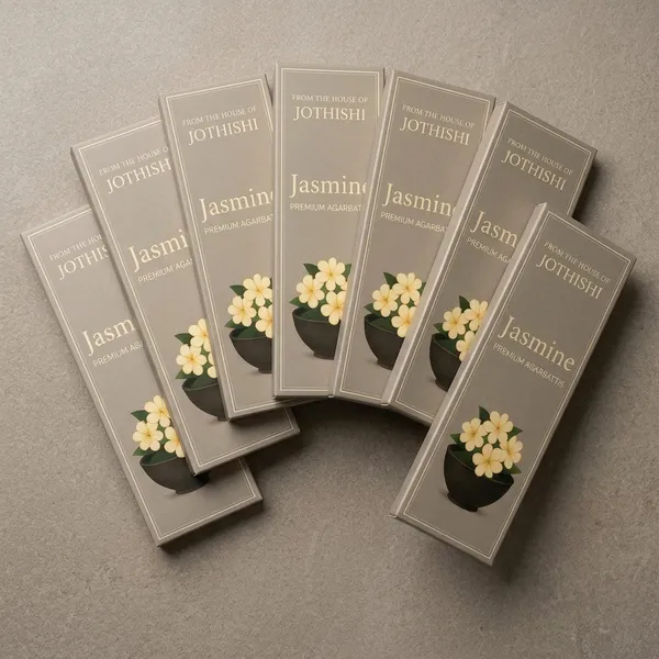 Jothishi_Jasmine_Natural_Fragrance_Agarbatti_Incense_Sticks_Set_Of_7