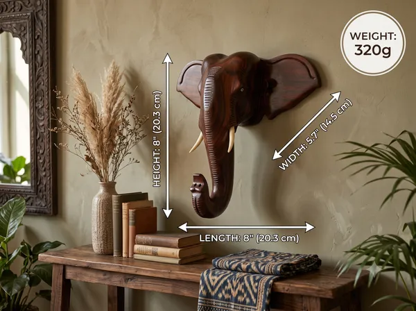 Hand-Carved_Solid_Rosewood_Elephant_Head_Wall_Mount_Faux_Taxidermy_Wood_Sculpture_&_Entryway_Wall_Decor