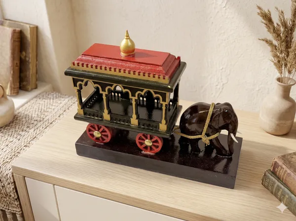 Handcrafted_Wooden_Royal_Elephant_Chariot_–_Traditional_Indian_Hathi_Rath_Showpiece_on_Display_Base_for_Office_Desk_&_Living_Room