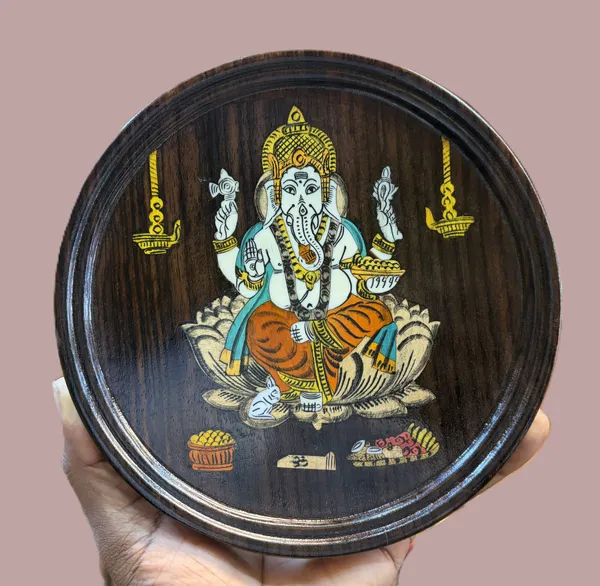 Handcrafted_Rosewood_Inlay_Work_Ganesha_Wall_Hanging_Plate_–_Traditional_Mysore_Inlay_Art_Home_Entrance_&_Pooja_Mandir