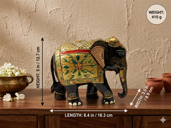 Handcrafted_Black_&_Gold_Wooden_Elephant_Showpiece_with_Stones_–_Traditional_Jaipur_Meenakari_Style_Tabletop_Figurine