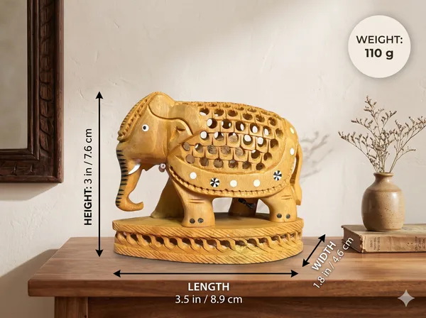 Hand-Carved_Kadam_Wood_Undercut_Elephant_with_Baby_Inside_Single-Block_Jali_Openwork_Fretwork_Showpiece_Maternal_Vastu_Decor