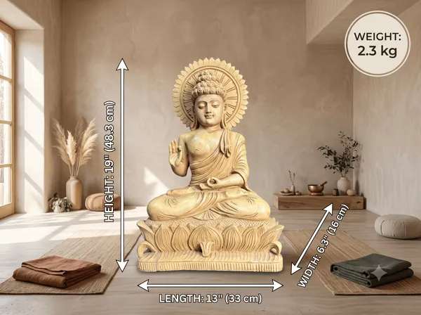 Hand-Carved_Solid_Kadam_Wood_Blessing_Buddha_Statue_with_Sunburst_Halo_Abhaya_Mudra_Lotus_Throne_Sculpture