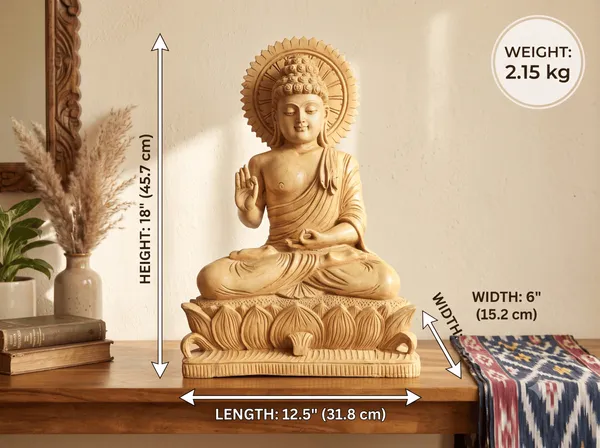 Hand-Carved_Solid_Kadam_Wood_Blessing_Buddha_Statue_with_Sunburst_Halo_Abhaya_Mudra_Lotus_Throne_Sculpture