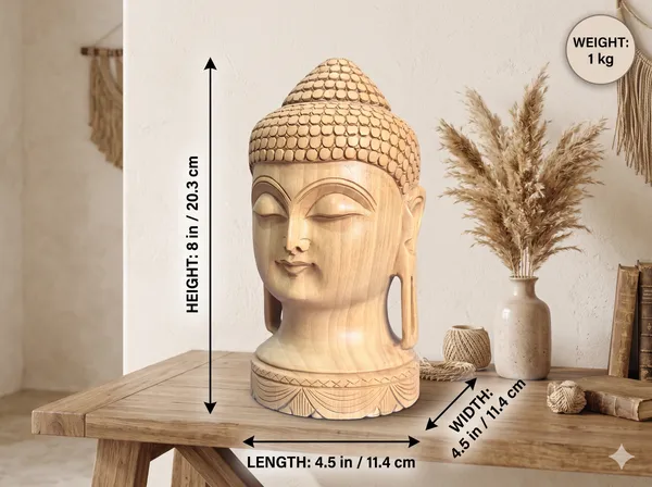 Hand-Carved_Solid_Kadam_Wood_Buddha_Head_Bust_on_Lotus_Base_Serene_Meditation_&_Zen_Home_Decor_Sculpture