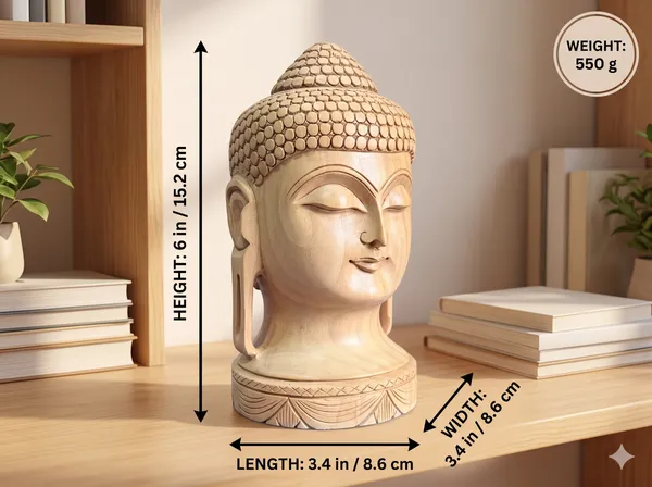Hand-Carved_Solid_Kadam_Wood_Buddha_Head_Bust_on_Lotus_Base_Serene_Meditation_&_Zen_Home_Decor_Sculpture
